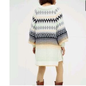 FREE PEOPLE FROZEN FOREST OVERSIZED TUNIC JUMPER SWEATER
